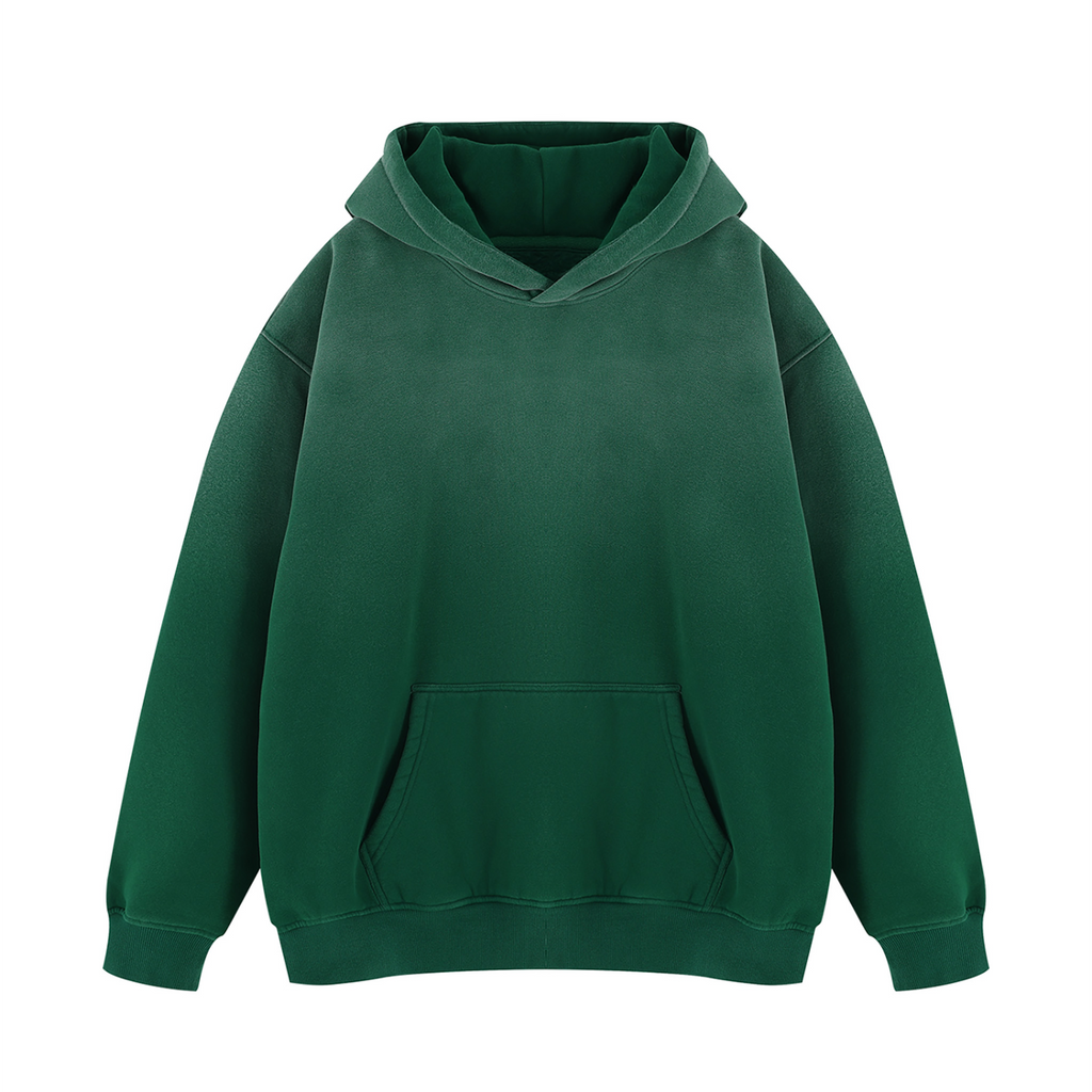 Off Script Gothic Skull Vintage Wash Fleece Hoodie