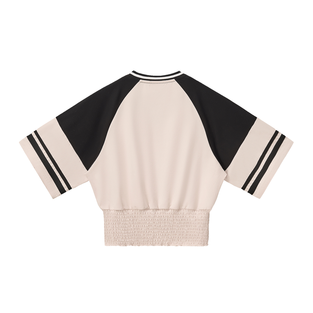 Women's Color Block Ruched T-Shirt