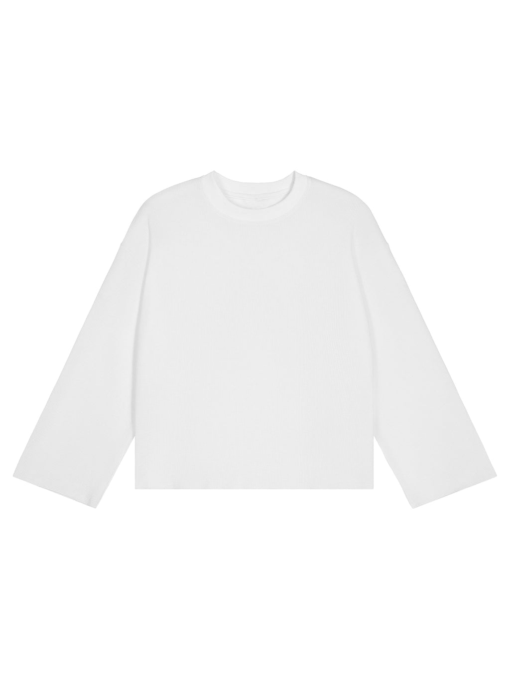 Unisex Waffle Raw Edge T-Shirt