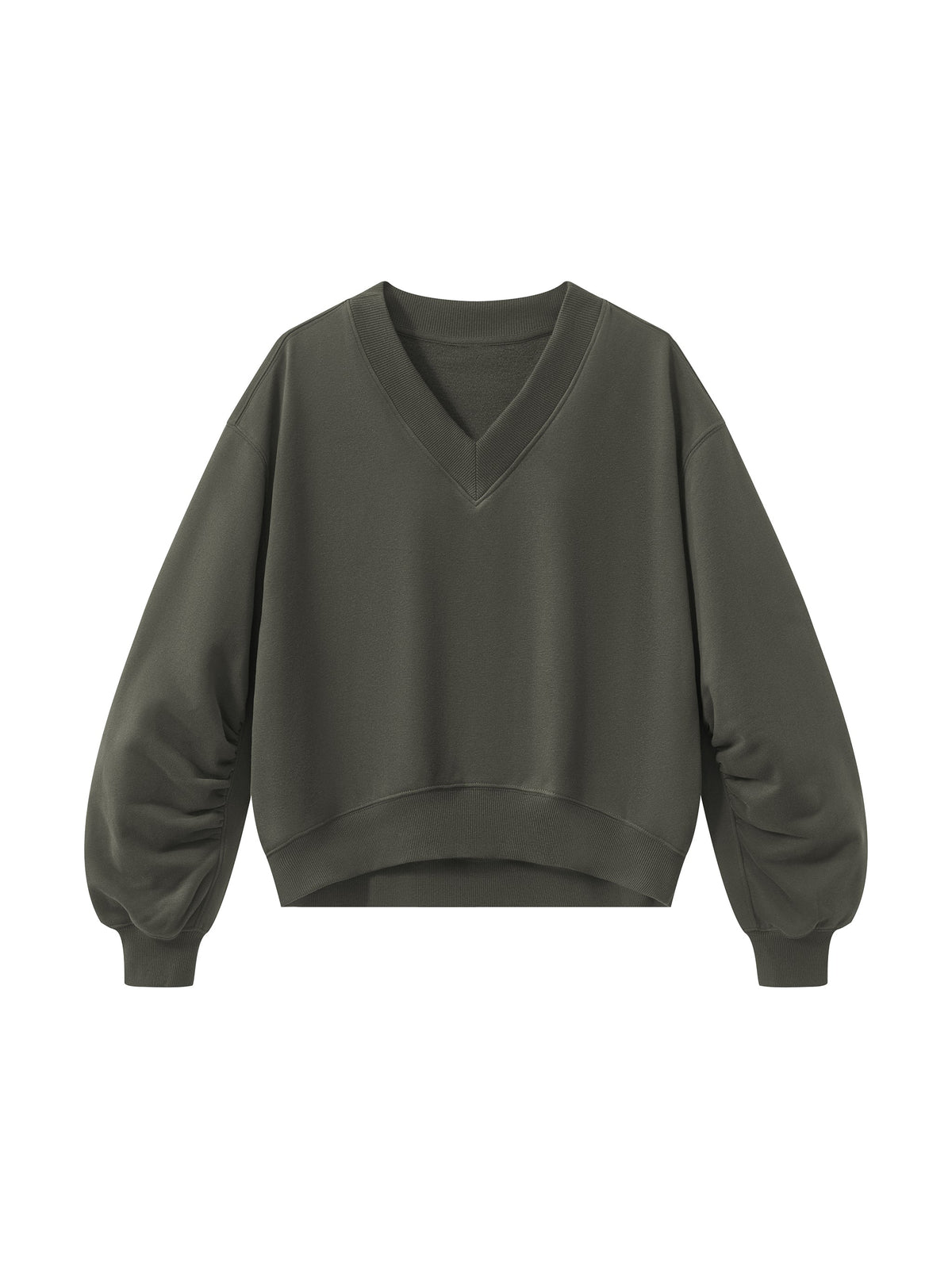 Women’s Crop V-Neck Sweatshirt