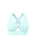 Women's Twist Front V-Neck Sports Bra