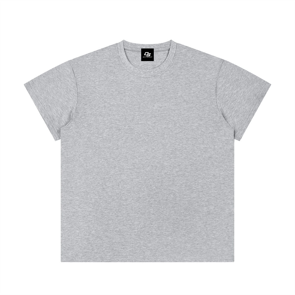 Flower Grey Unisex Regular Fit Crewneck T-Shirt front view