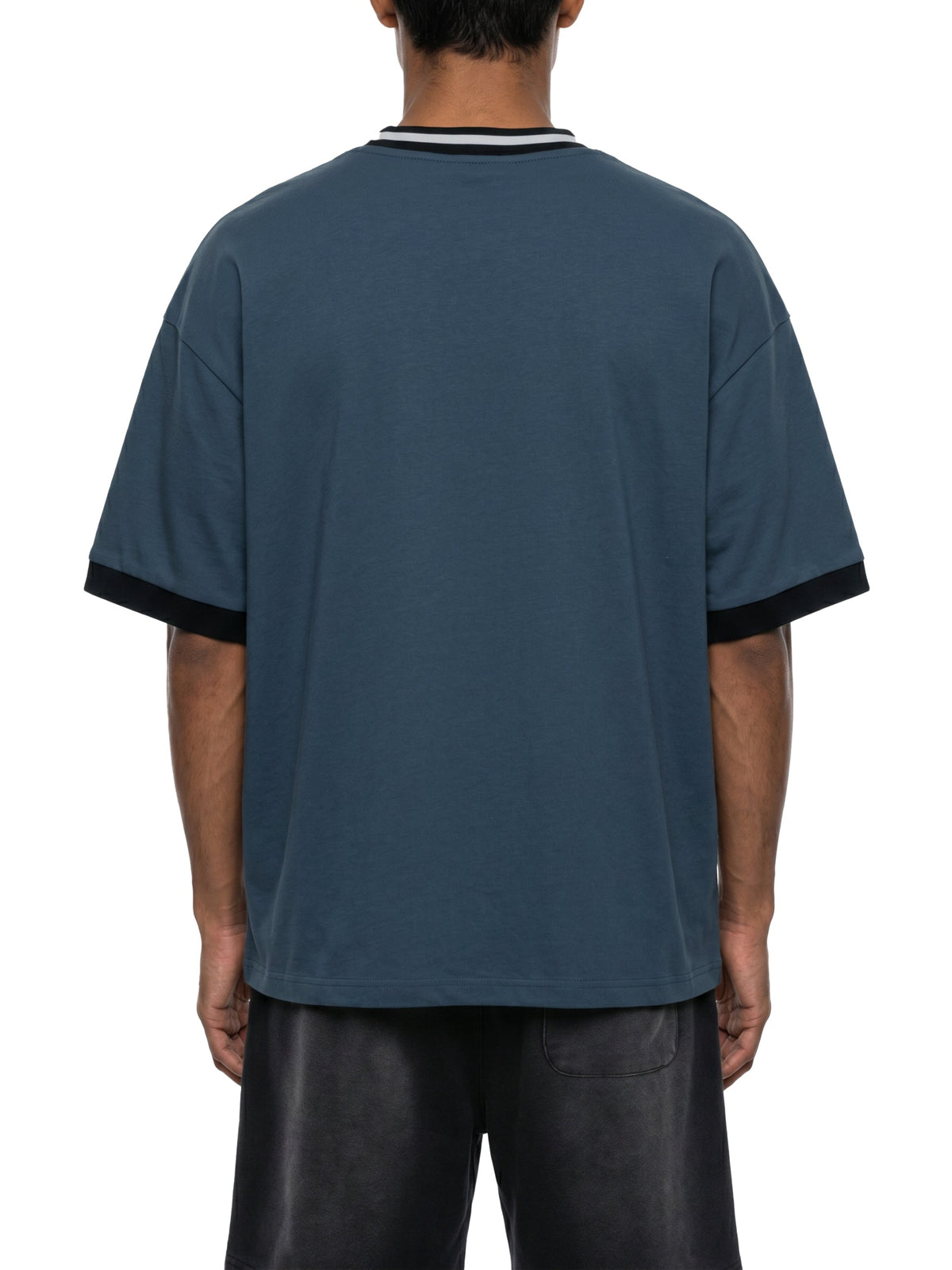 Unisex Color Block V-Neck T-Shirt