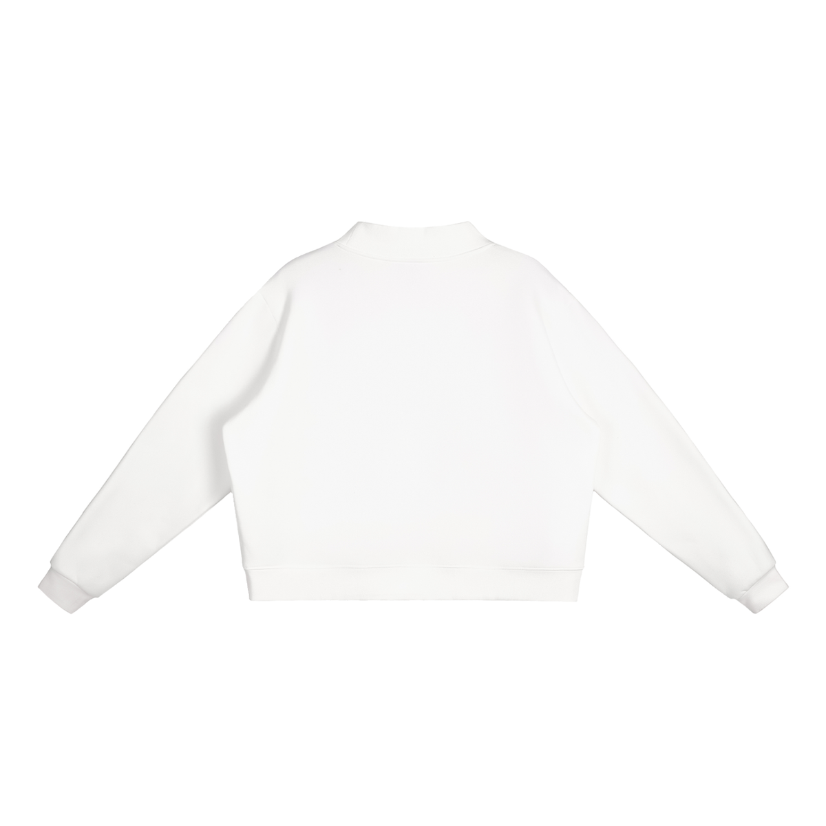 ADHD Macarena Women's Essential Fleece Mock-Neck Graphic Sweatshirt - White back