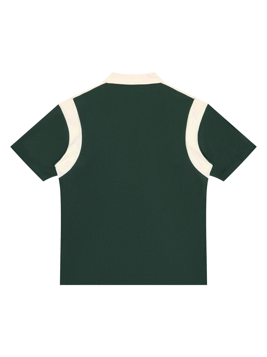 Unisex Color Block Quarter Zip Polo Shirt