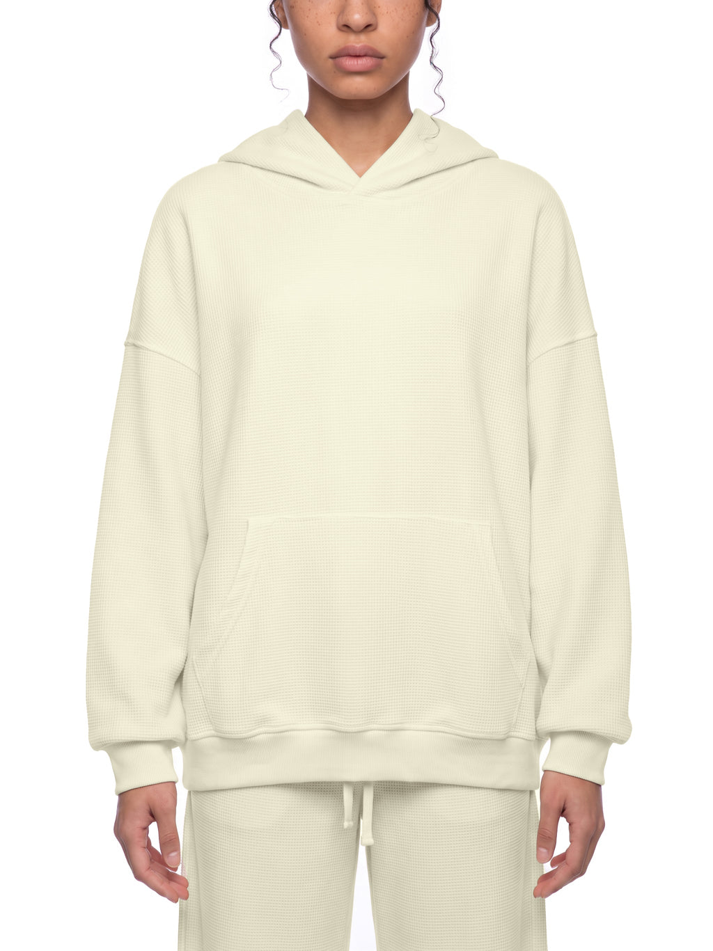 Unisex Waffle Oversized Hoodie