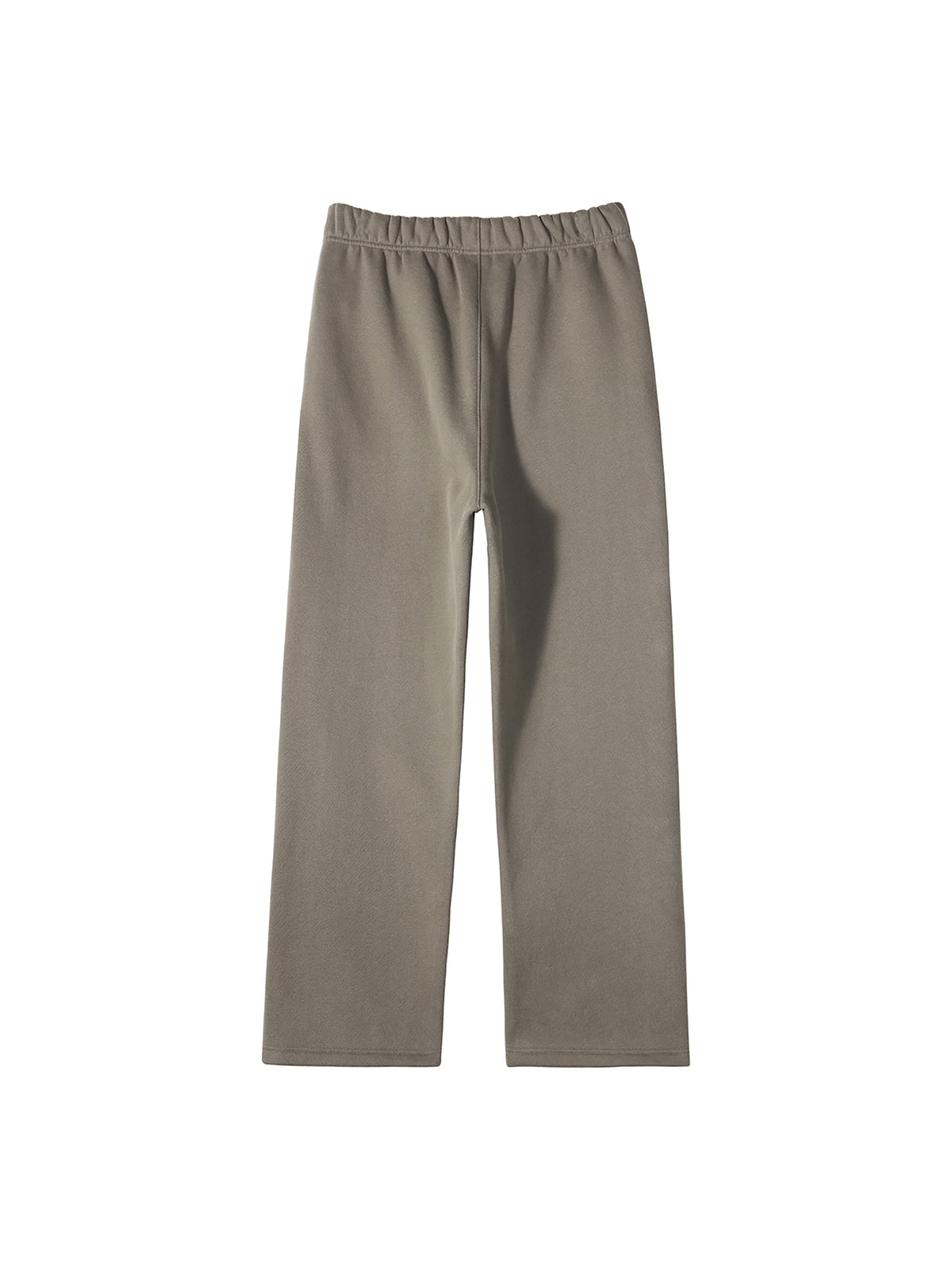 Unisex Solid Colour Fleece Straight-Leg Pants