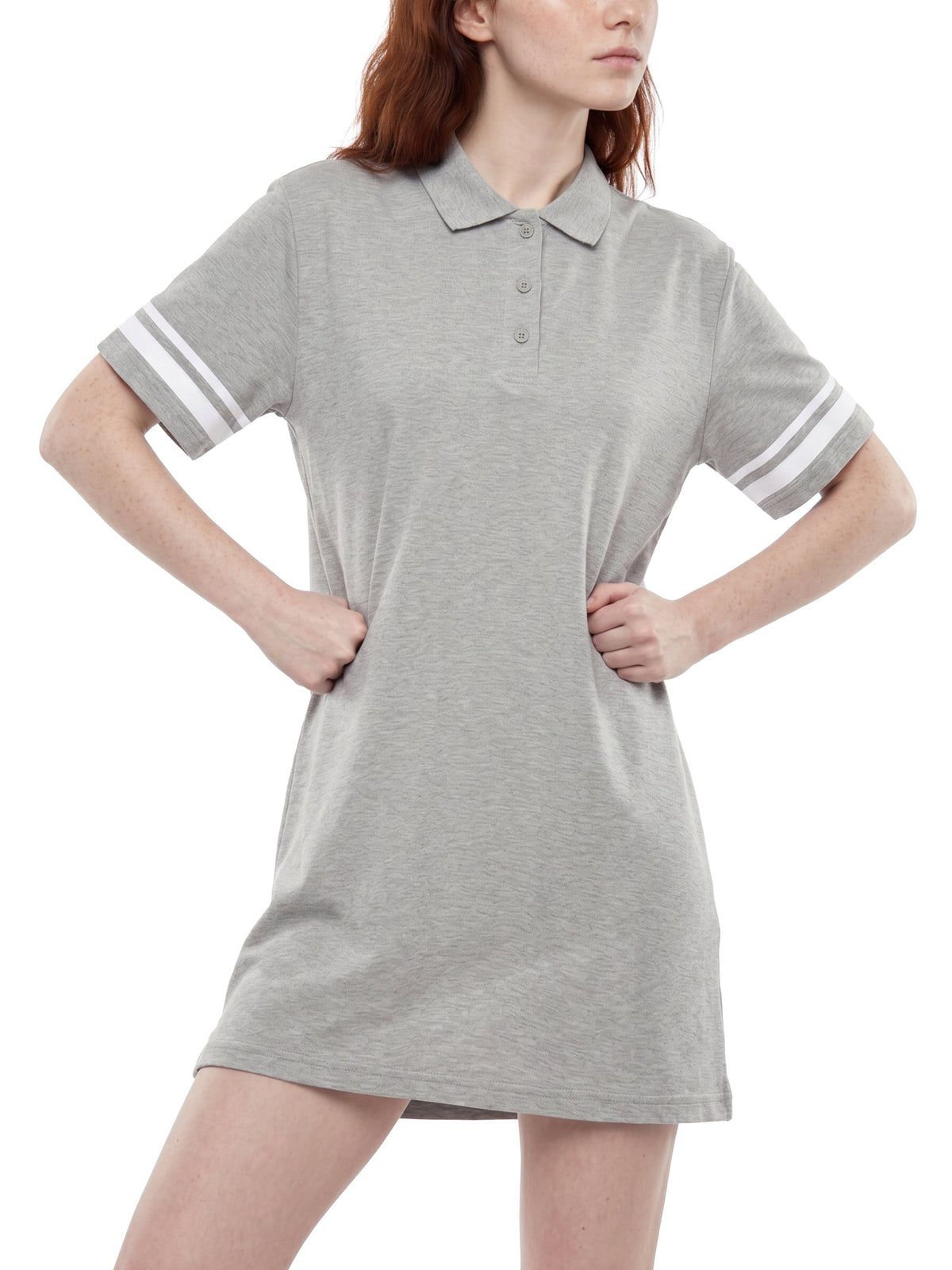 Women’s Striped Colour Block Polo Dress