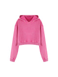 Women’s Mineral Washed Crop Hoodie