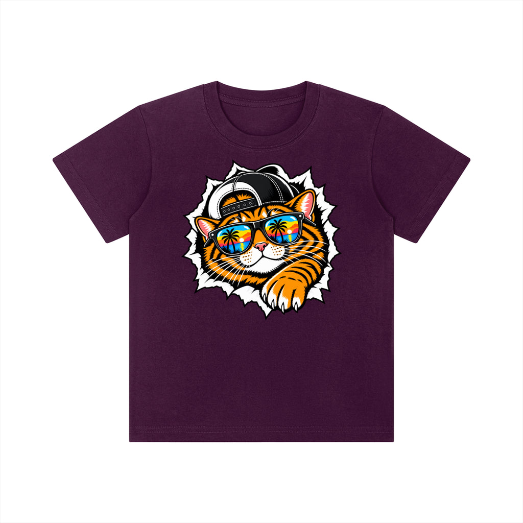 Cool Cat Kids' Crewneck Short-Sleeve T-Shirt
