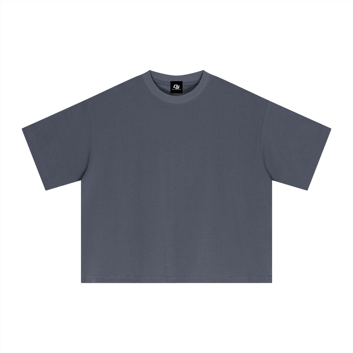 Navy Blue Essential Sorona Boxy T-Shirt front view