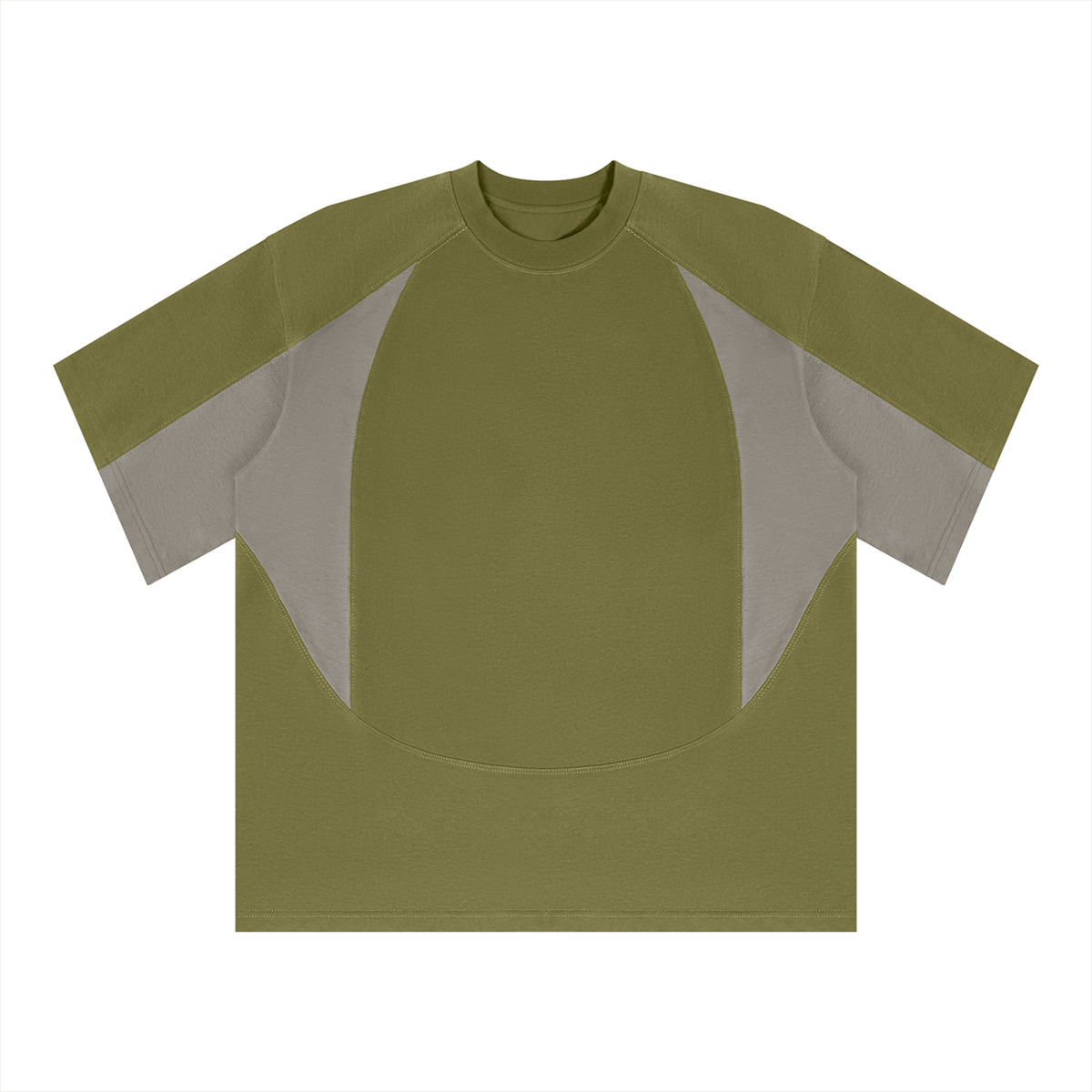 Unisex Color Block Paneling T-Shirt