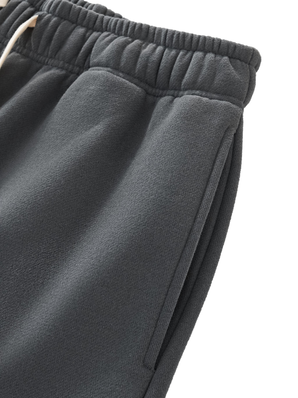 Relaxed Drawstring Three-Quarter Sweatpants