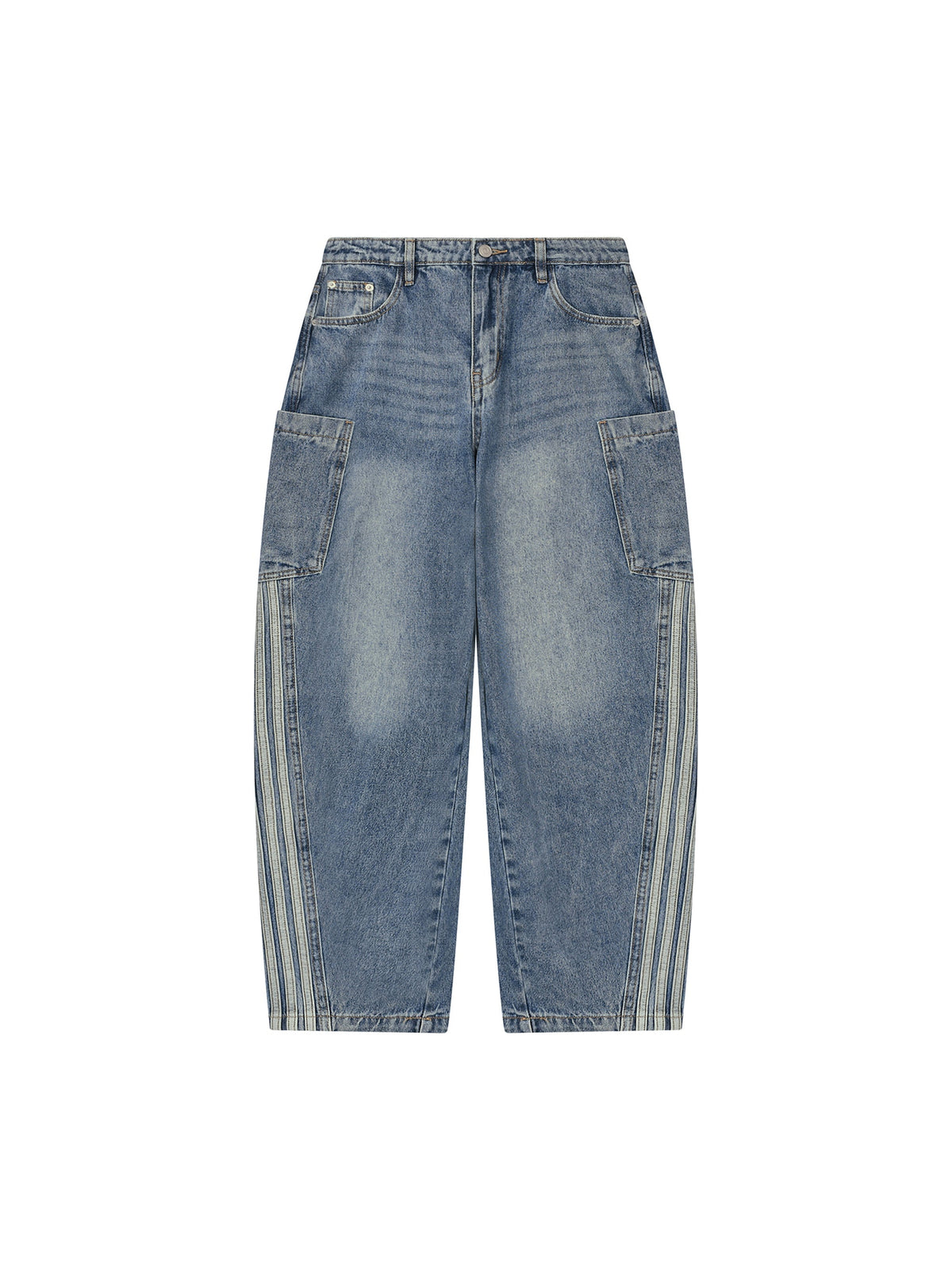 Women's Vintage Wash Barrel Leg Jeans