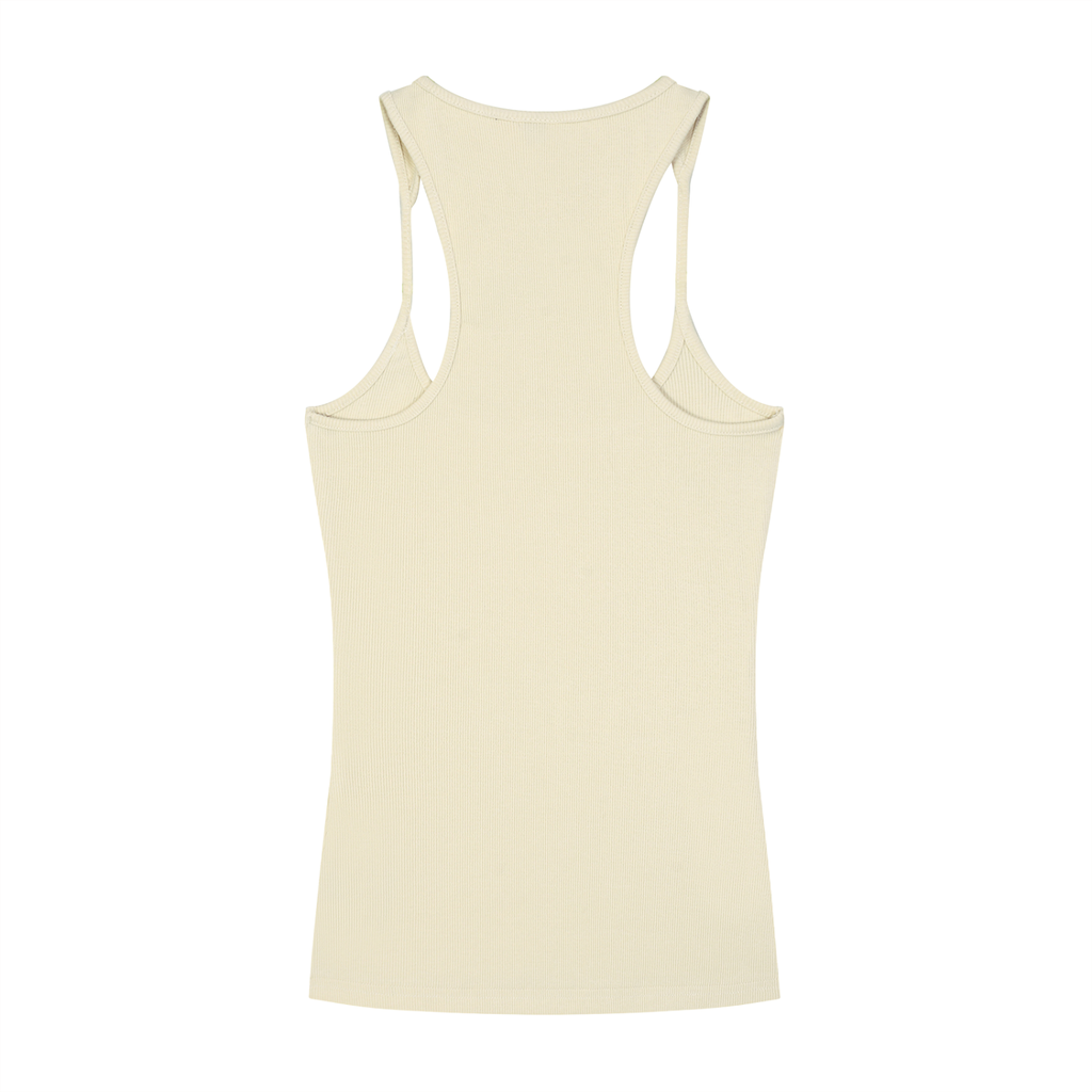 Slim Fit Ribbed Racerback Tank Top
