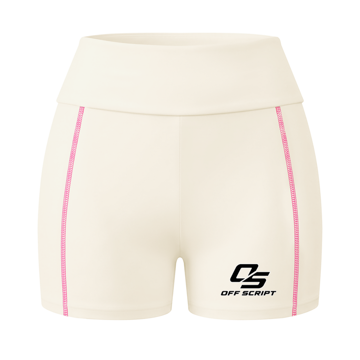 Off Script Women’s Contrast Stitch Biker Shorts