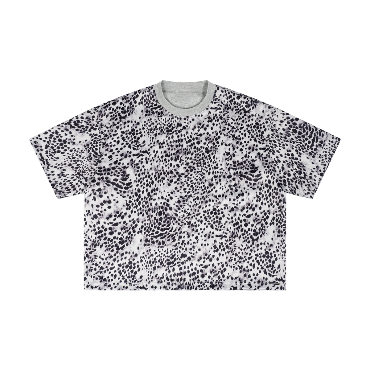 Unisex Leopard Print Boxy T-Shirt