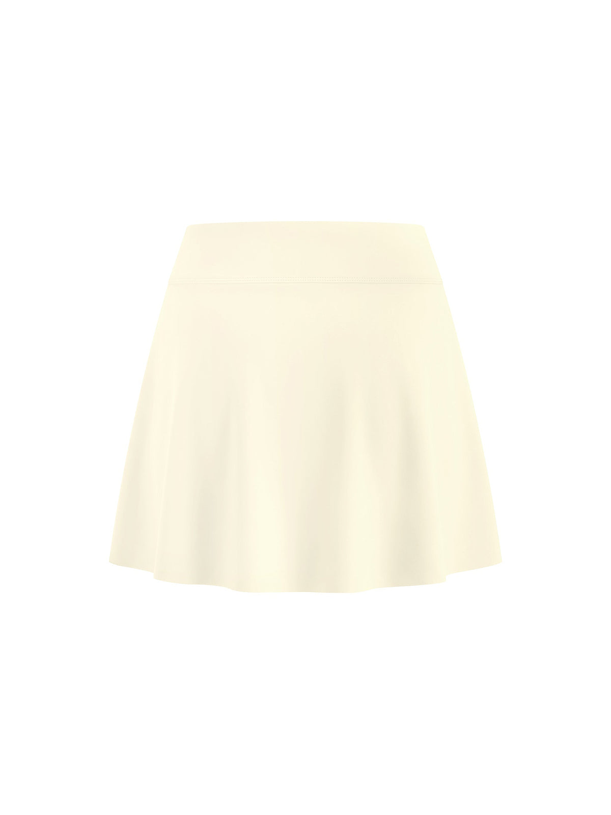 Women's A-Line Contrast Panel Slit Skirt