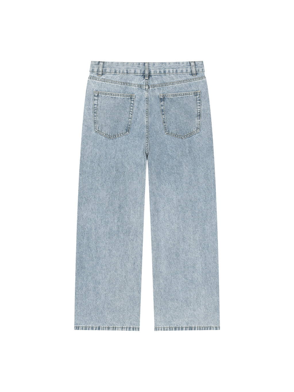 Unisex Vintage Wash Straight Leg Jeans