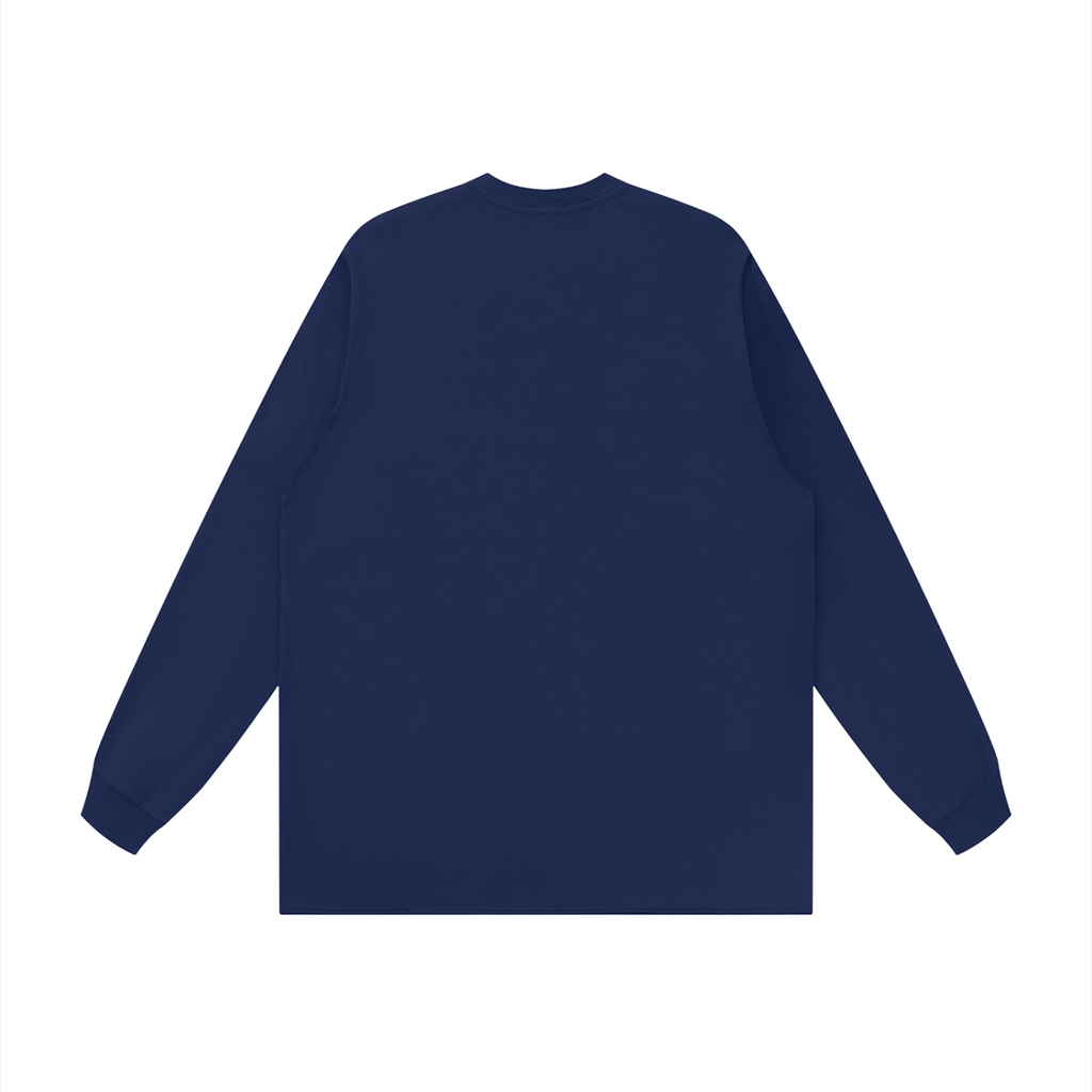 Unisex Raw Hem Long Sleeve T-Shirt