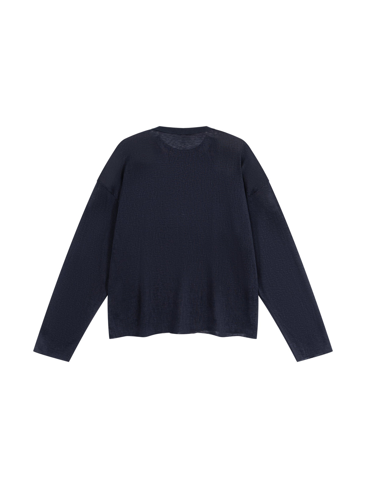 Unisex Raw Edge Long Sleeve T-Shirt
