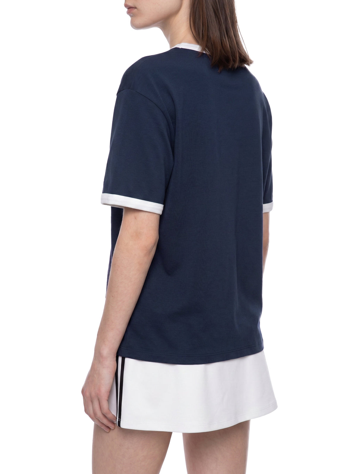 Unisex Contrast-Edge Ribbed Crewneck T-Shirt gallery view
