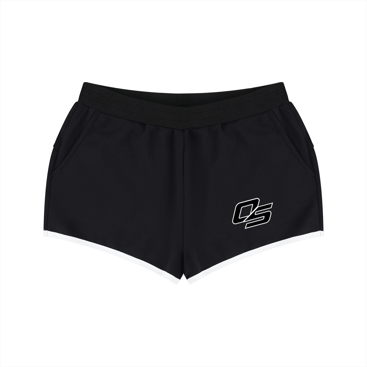 Off Script Women’s Retro Contrast-Binding Shorts