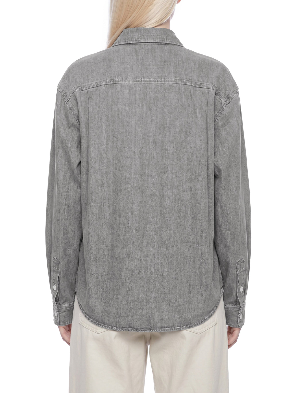 Unisex Vintage Wash Denim Shirt