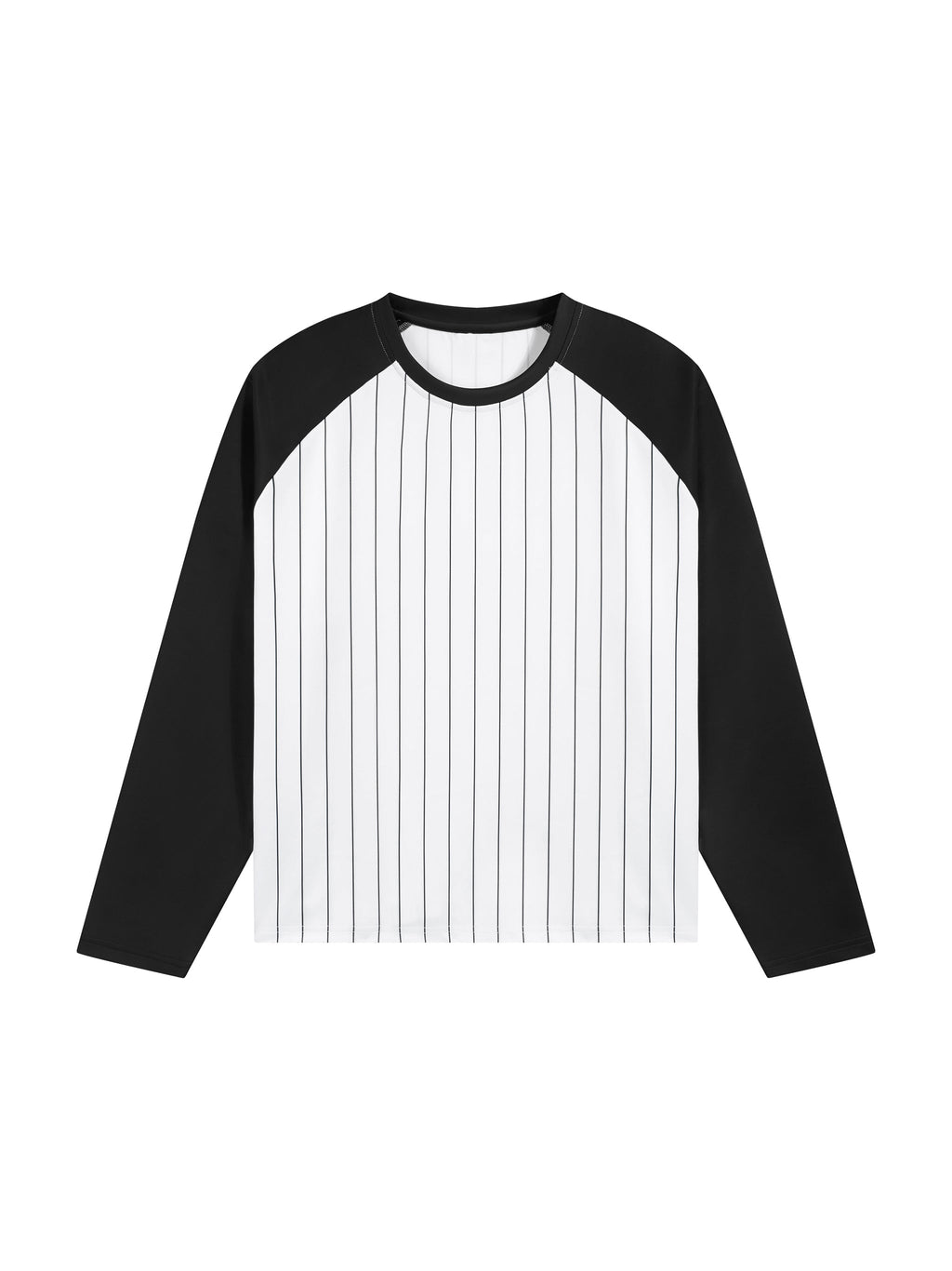 Unisex Striped Raglan Long Sleeve T-Shirt