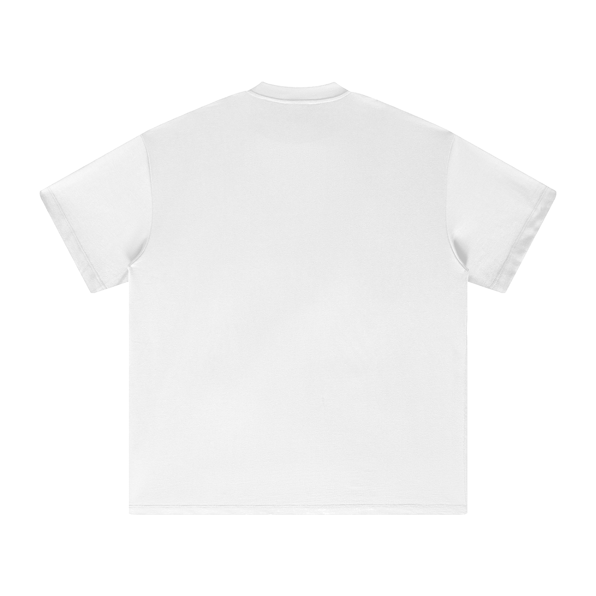 Unisex heavyweight Earth Tone T-shirt in White – back product view