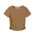Ruched Bodycon Crop Top