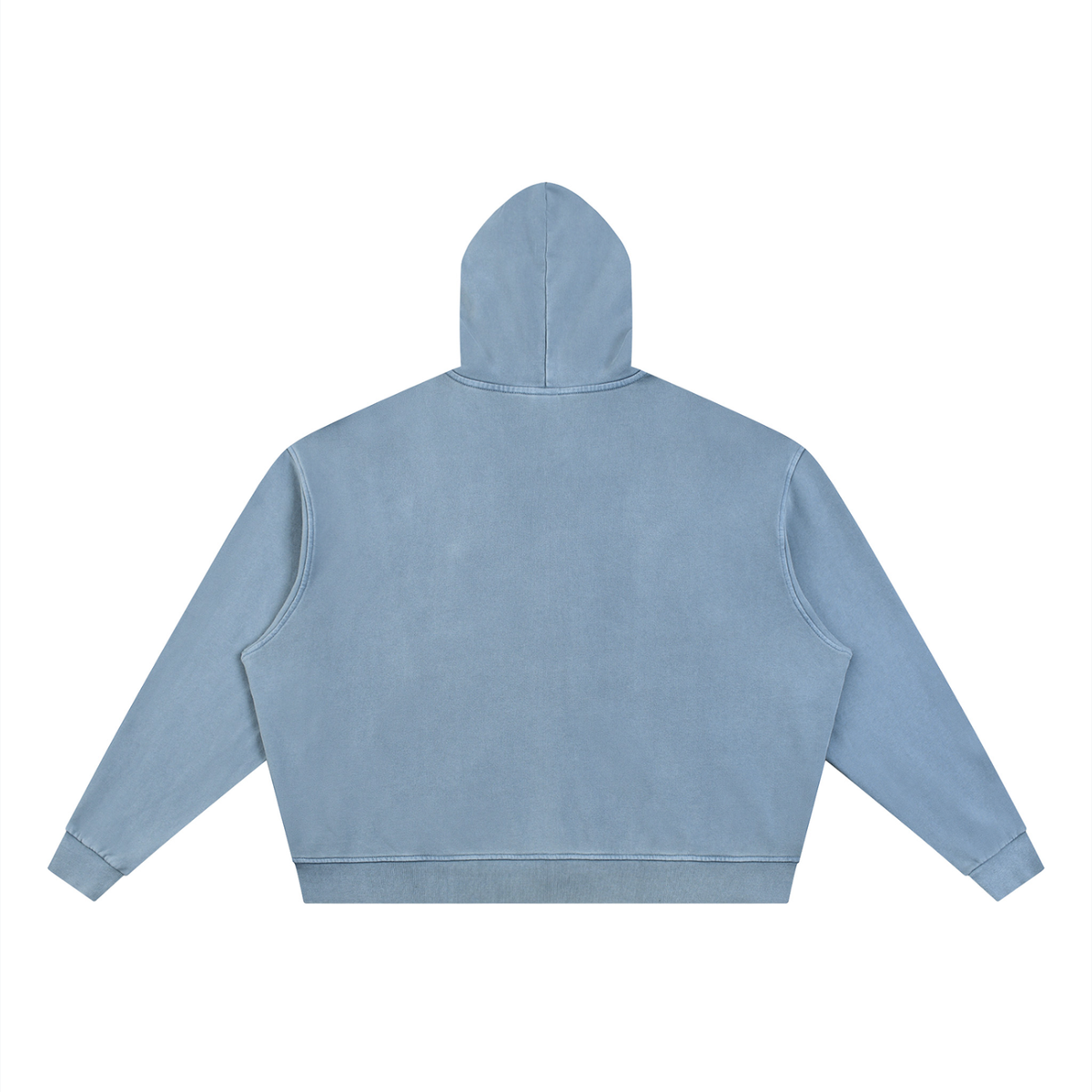 Unisex Vintage Wash Full Zip Boxy Hoodie