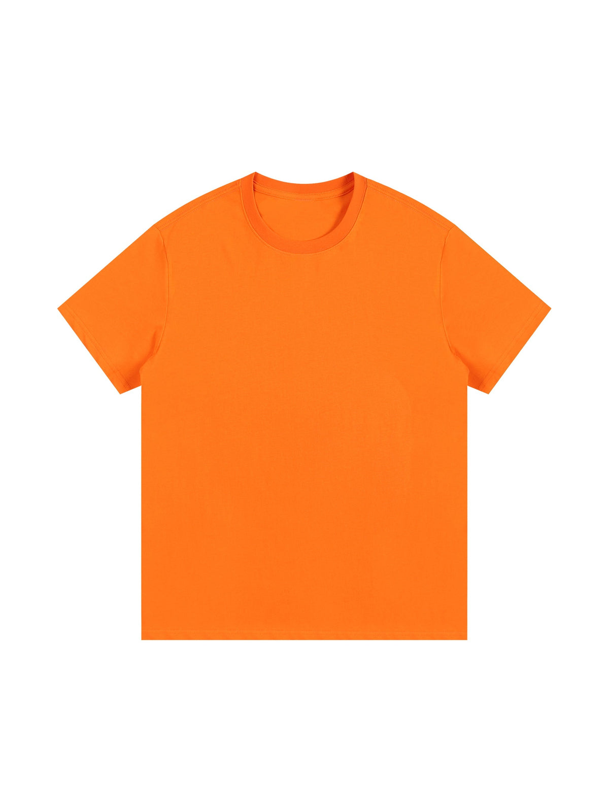 Light Orange Unisex Essential Cotton T-Shirt front view