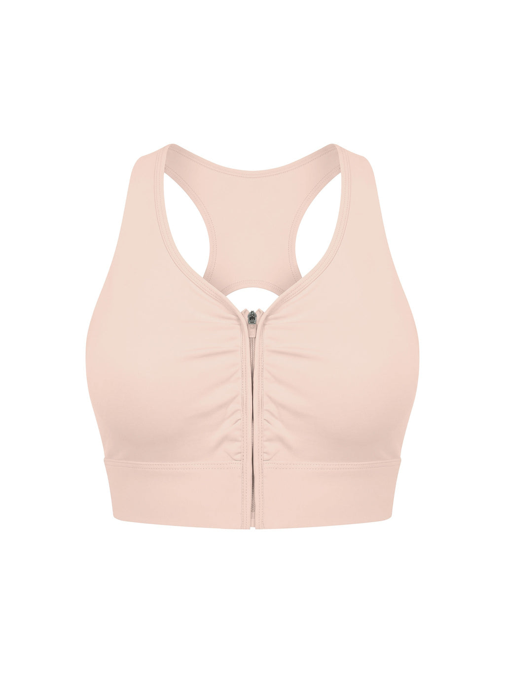 Women’s Cropped Zip Yoga Sports Bra
