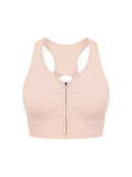 Women’s Cropped Zip Yoga Sports Bra