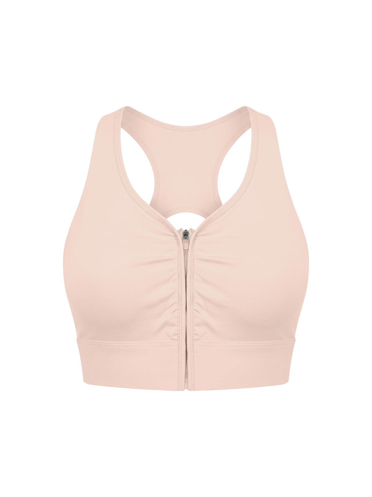 Women’s Cropped Zip Yoga Sports Bra