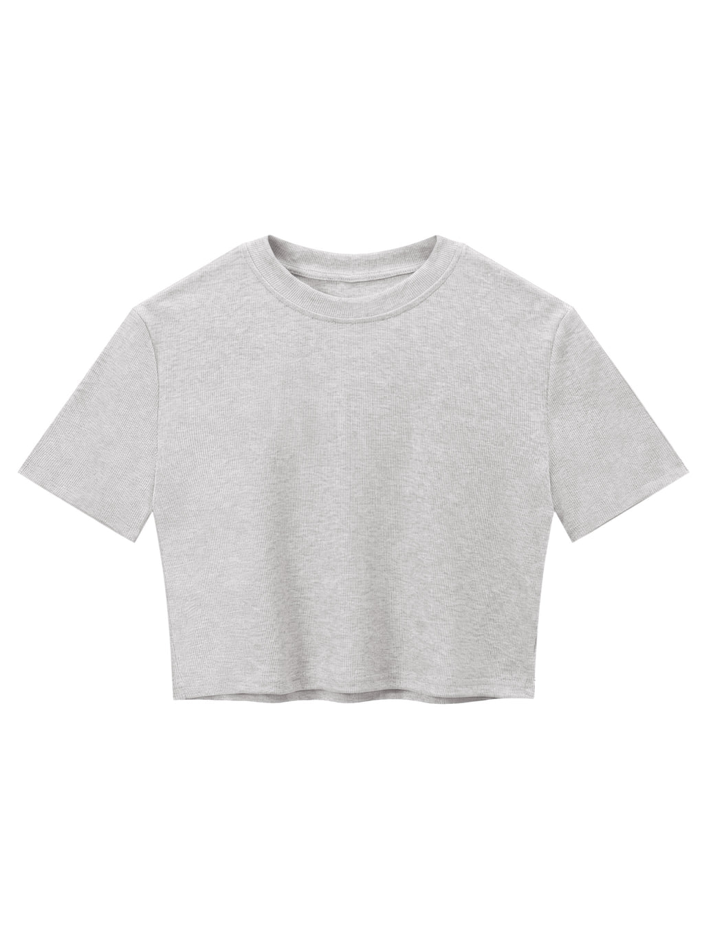 Women's Slim Ribbed Crop T-Shirt