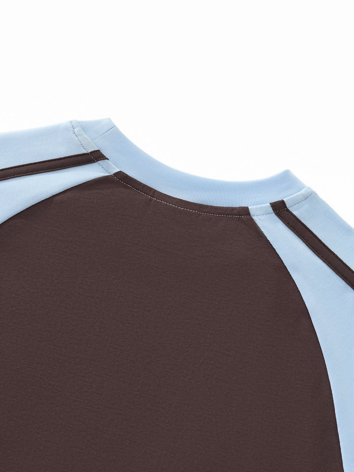 Contrast Stripes Bodycon Raglan Sleeve T-Shirt