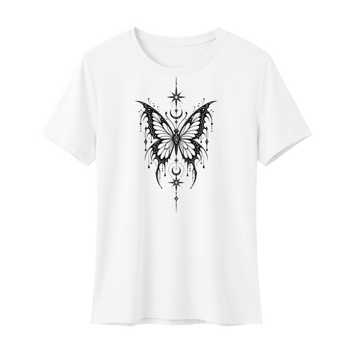 Celestial Butterfly Women’s Regular Fit T-Shirt V2 - White front