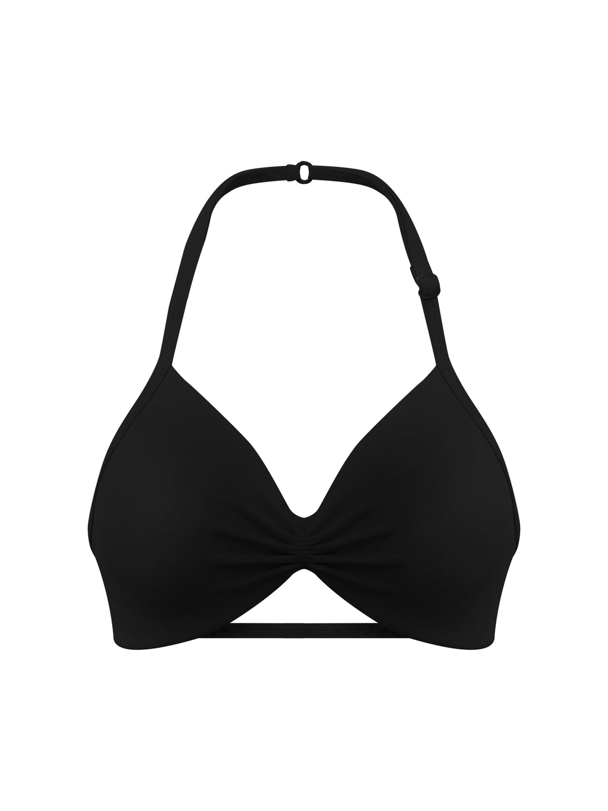 Women’s Ruched Halter-Neck Sports Bra