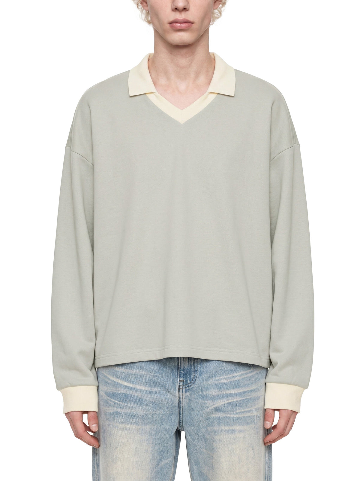 Unisex Color Block Long Sleeve Sweatshirt