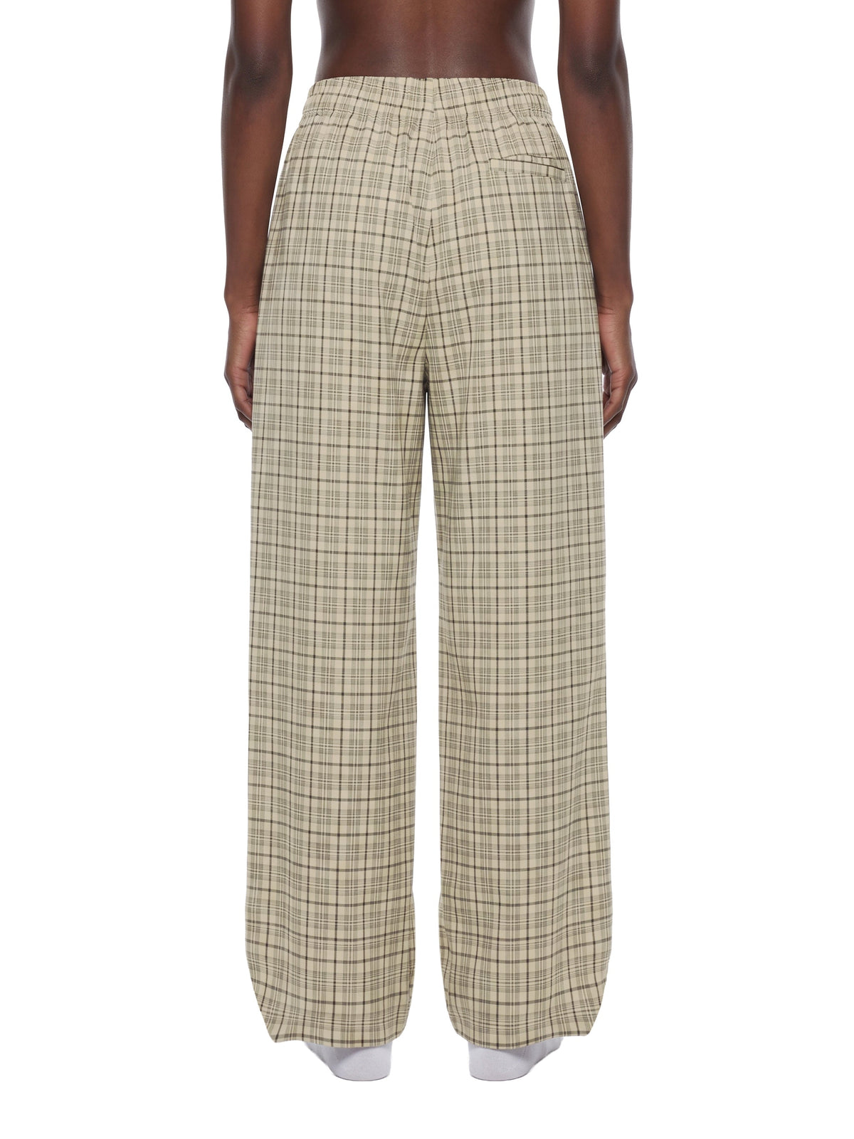 Unisex Plaid Wide-Leg Pants