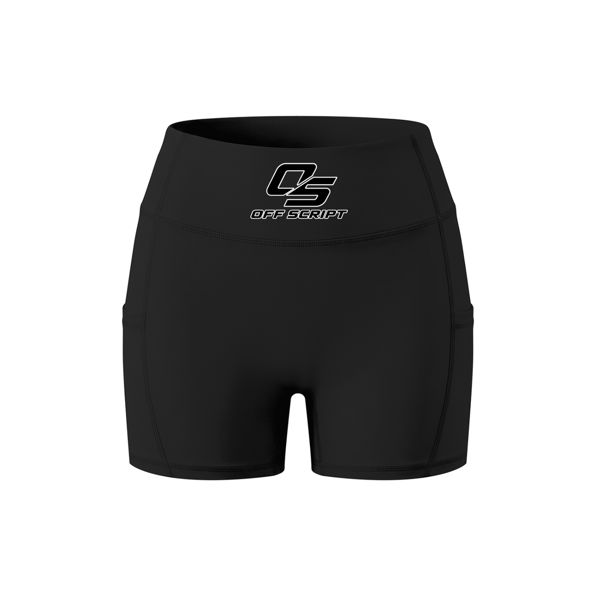 Off Script Women’s High-Rise Side-Pocket Yoga Shorts