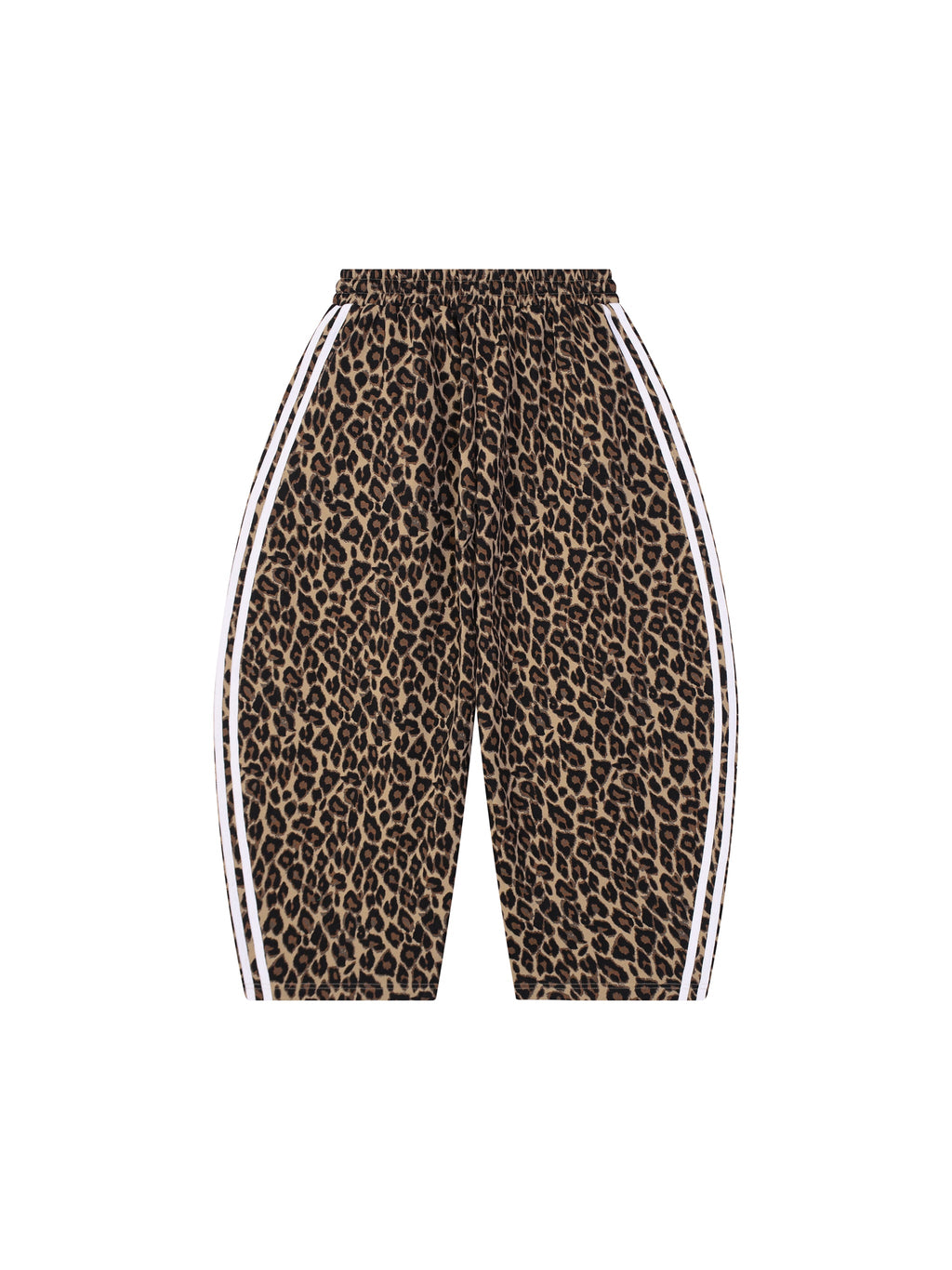 Unisex Leopard Barrel Leg Sweatpants