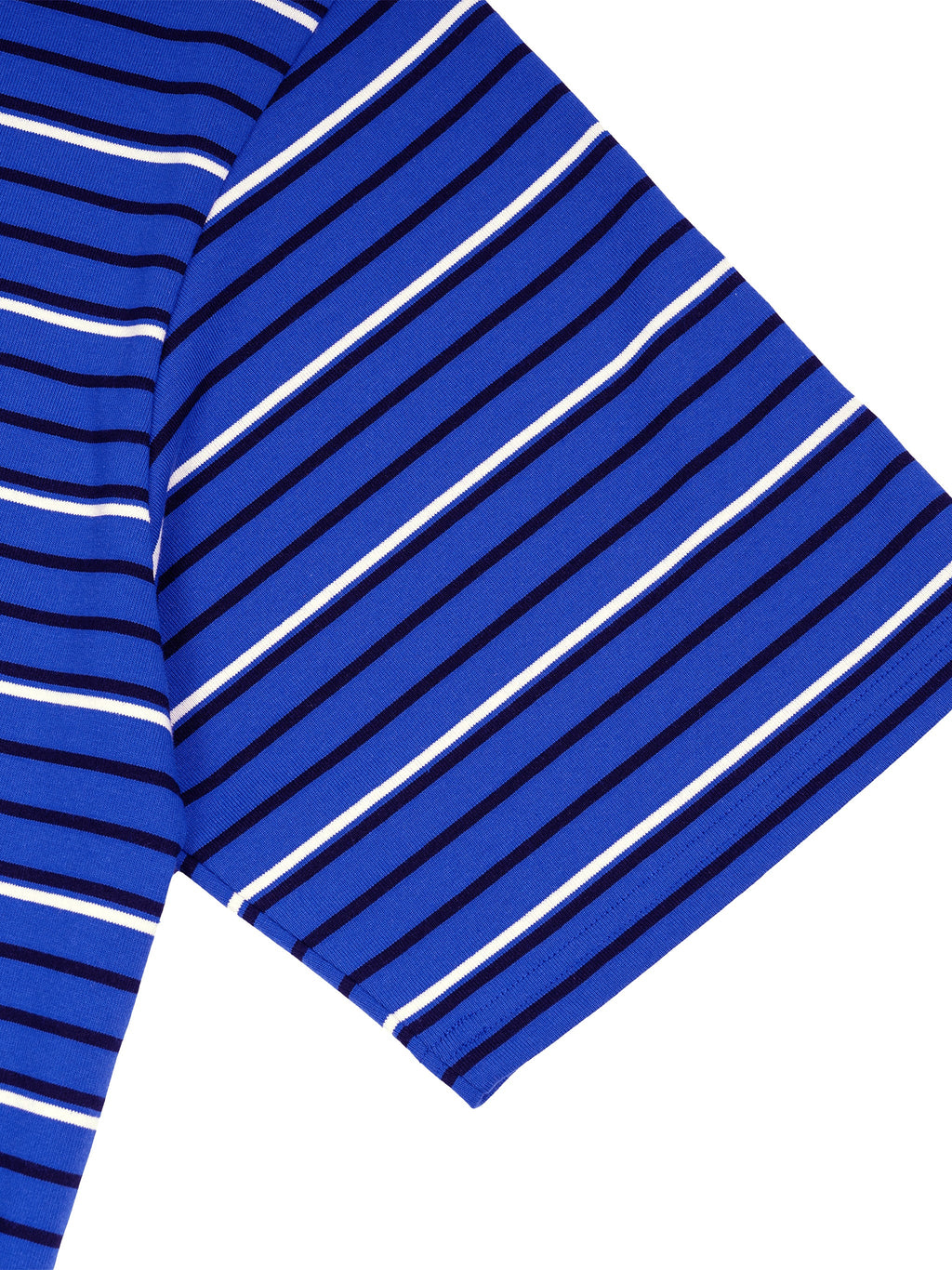 Unisex Striped Boxy Collared Polo Shirt