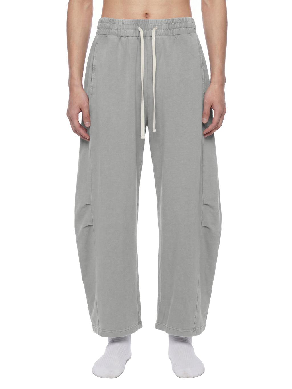 Unisex Mineral Wash Barrel Leg Pants