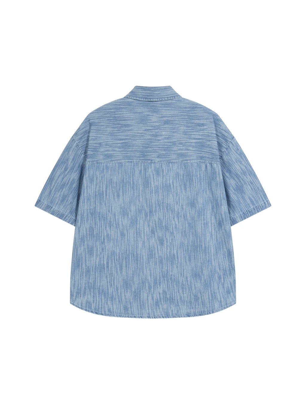 Unisex Boxy Vintage Wash Denim Shirt