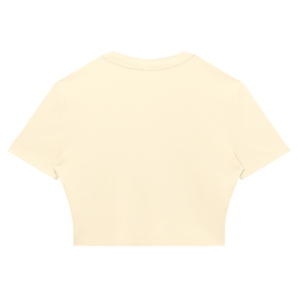 Women's Slim Ribbed Crop T-Shirt