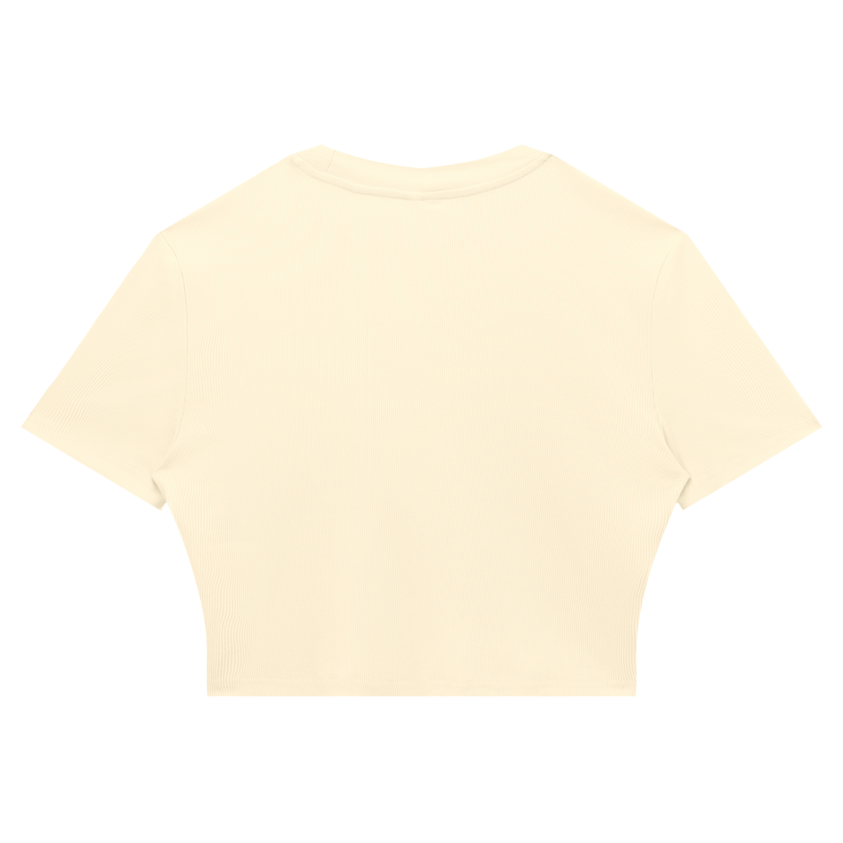 Women's Slim Ribbed Crop T-Shirt