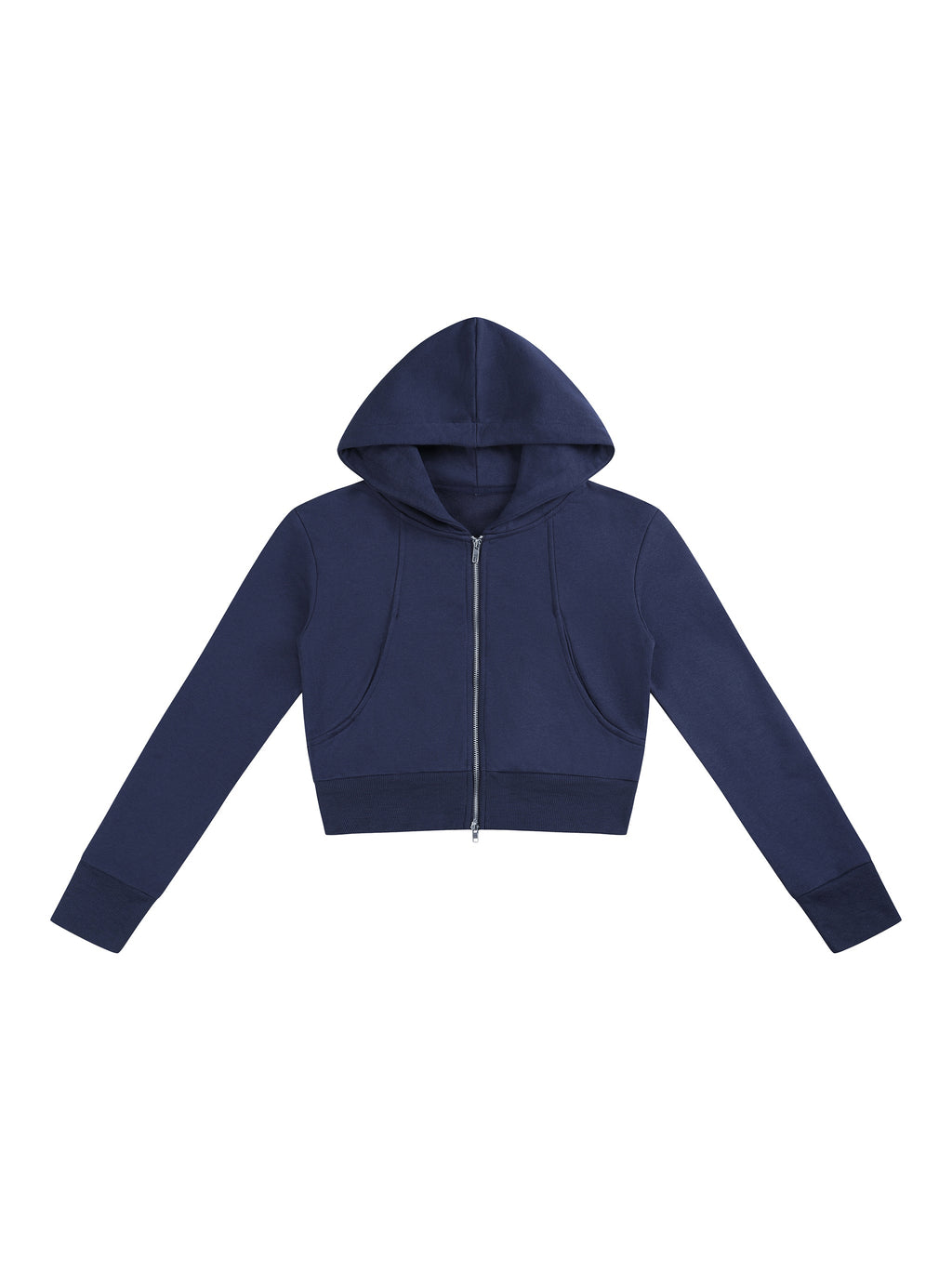 Women’s Slim Crop Full Zip Hoodie